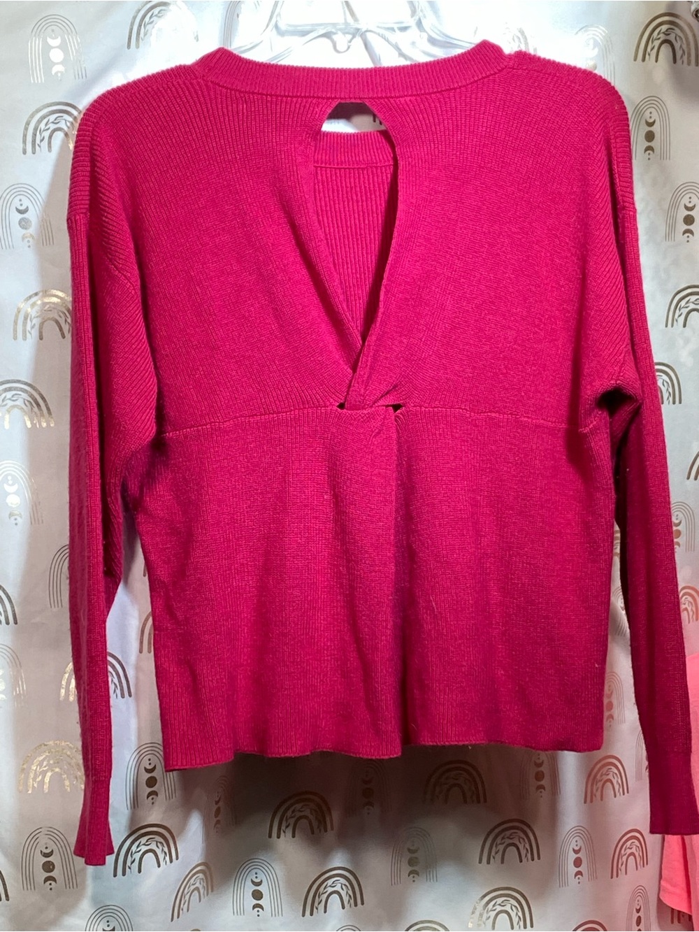 Mango Women's Crewneck Sweater - Raspberry - Picture 8 of 9